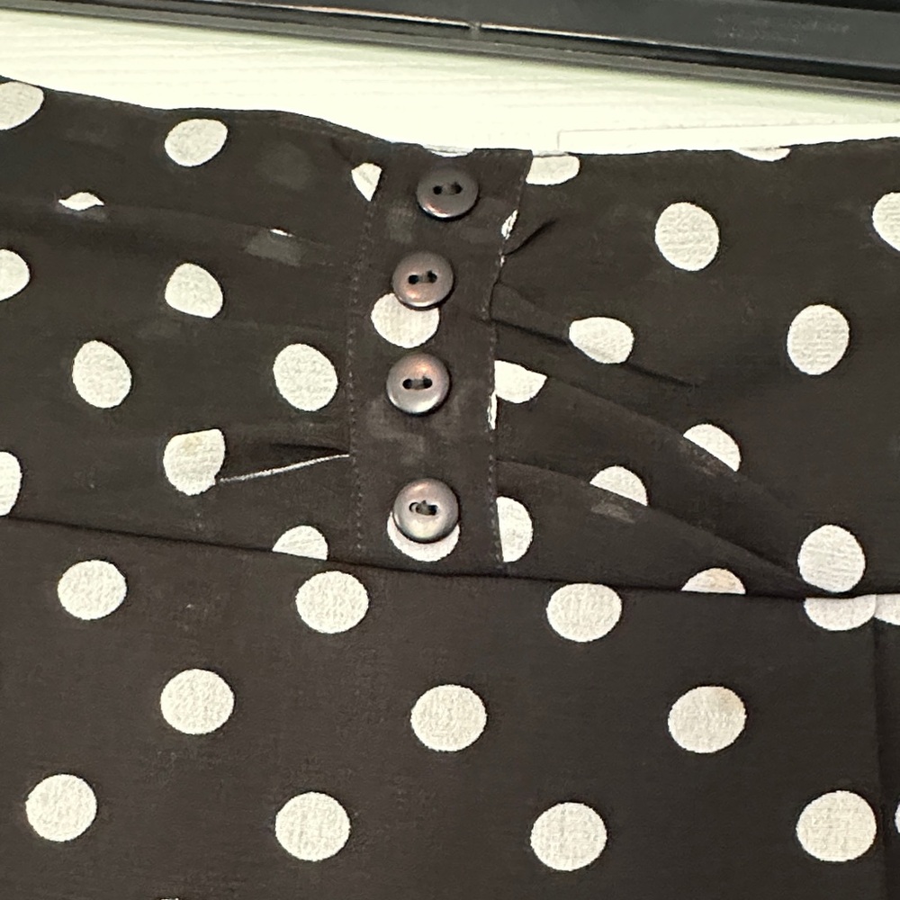 Chic Polka Dot A-Line Skirt - Picture 2 of 6